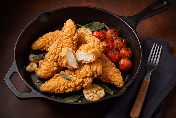 Poulet filet pané congelé
