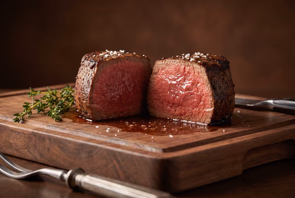 Bifteck filet mignon AA+ 5 oz, une fois apprêté