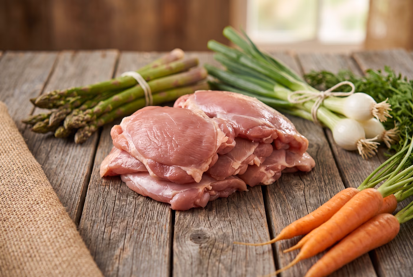 Poulet haut de cuisse désossée cong