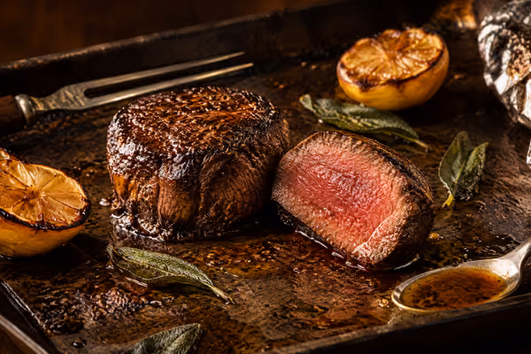 Steak de filet mignon 3/4'', une fois apprêté