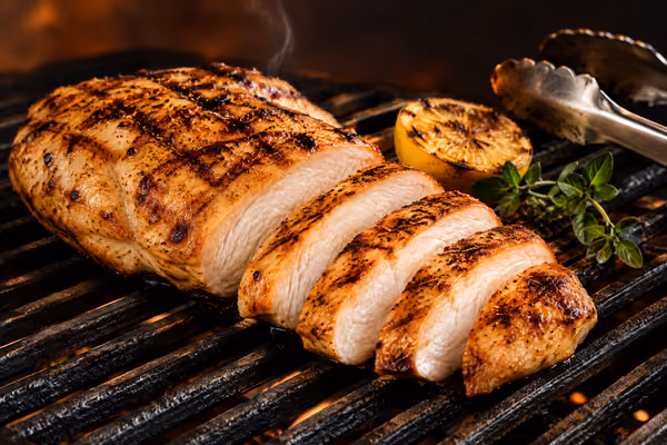 Poitrine de poulet désossée Grosse, une fois apprêté